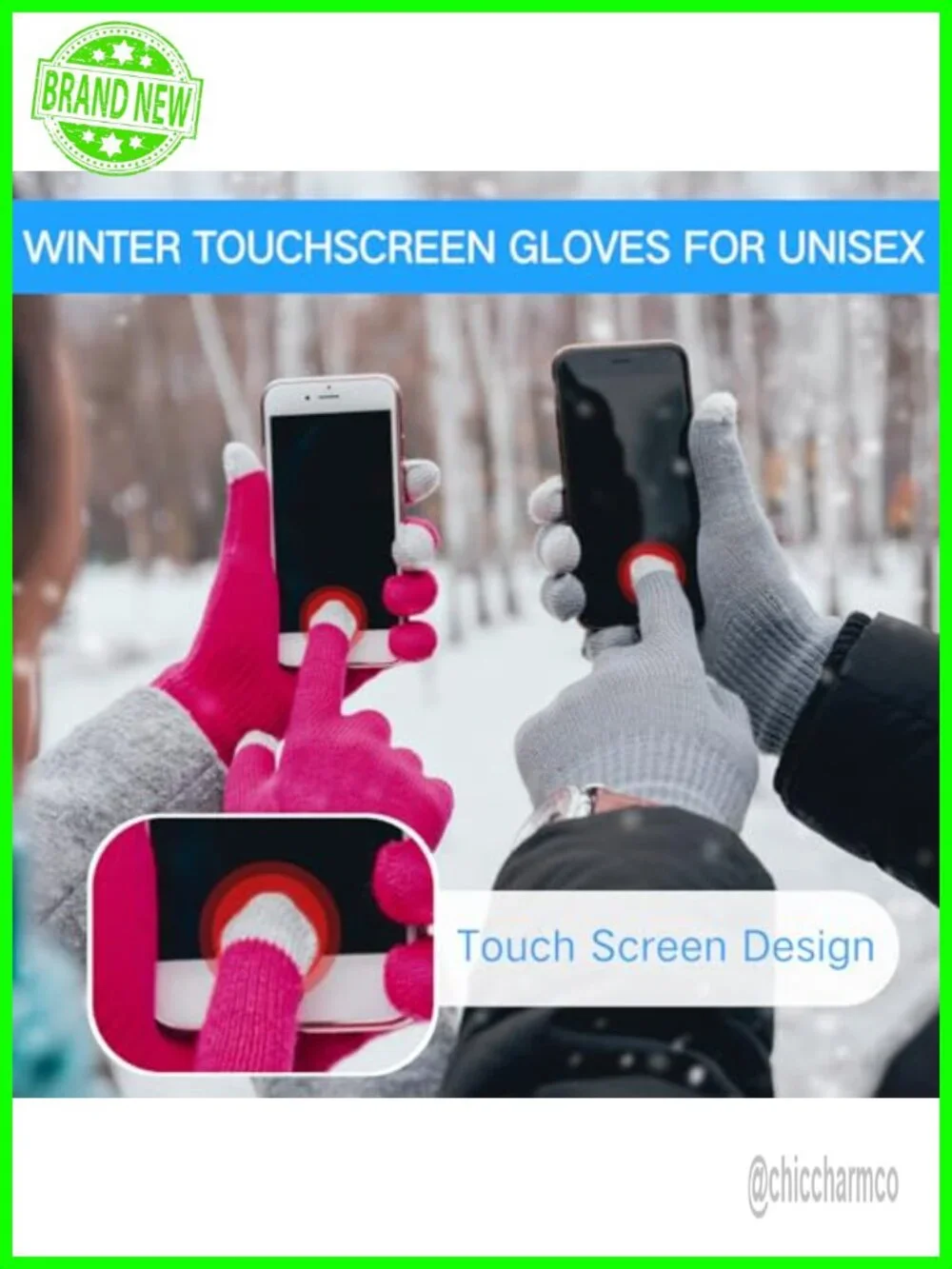 24 Pairs Touchscreen Winter Gloves Stretchy Knit for Men Women Driving Hiking